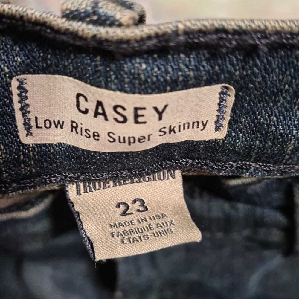 True Religion Skinny Jeans Casey Tiger Camo NWT 23 - Picture 7 of 10